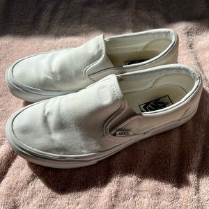 WHITE SLIP ON VANS